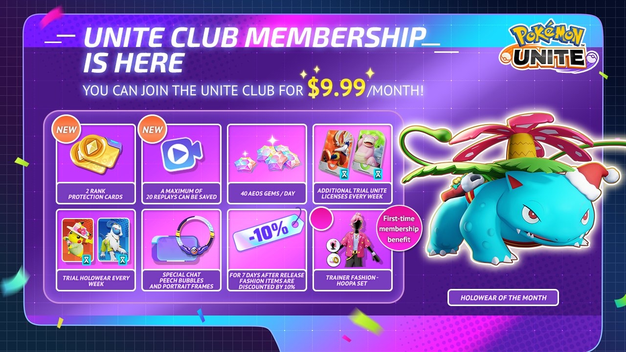 UNITE Club Membership Bonuses for December 2023 - Infographic