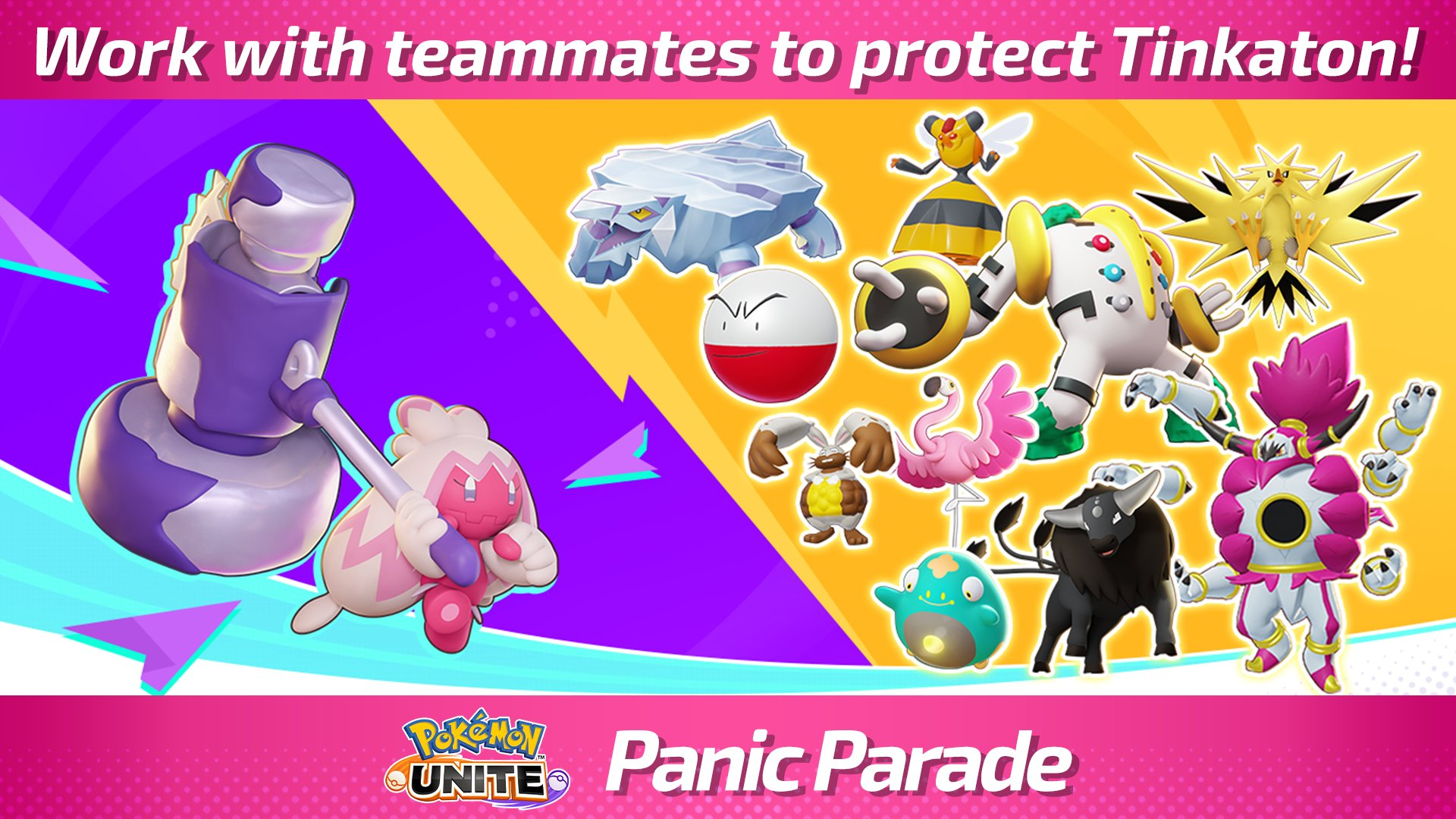 Work with teammates to protect Tinkaton in Panic Parade