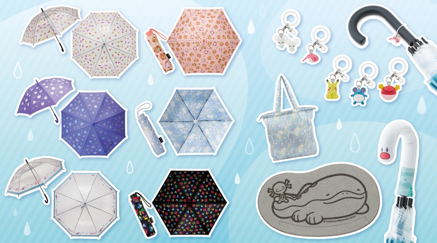 Pokémon Center Japan umbrellas and rain gear