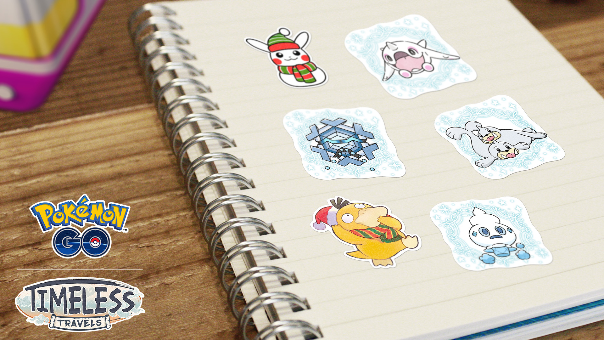 Winter Holiday event-themed stickers