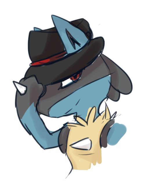 lucario in a hat.png