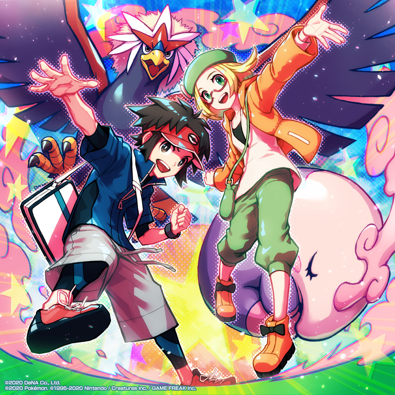 Race to Victory Key Art, featuring Nate and Bianca