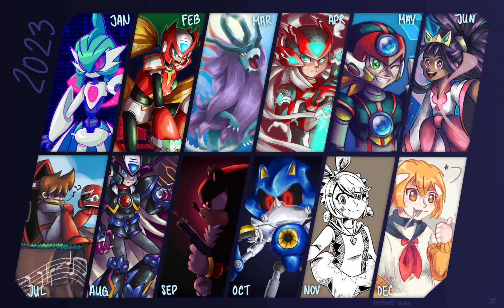 imagine going back to january and telling my past self that shadow the hedgehog would end up in my art recap this year