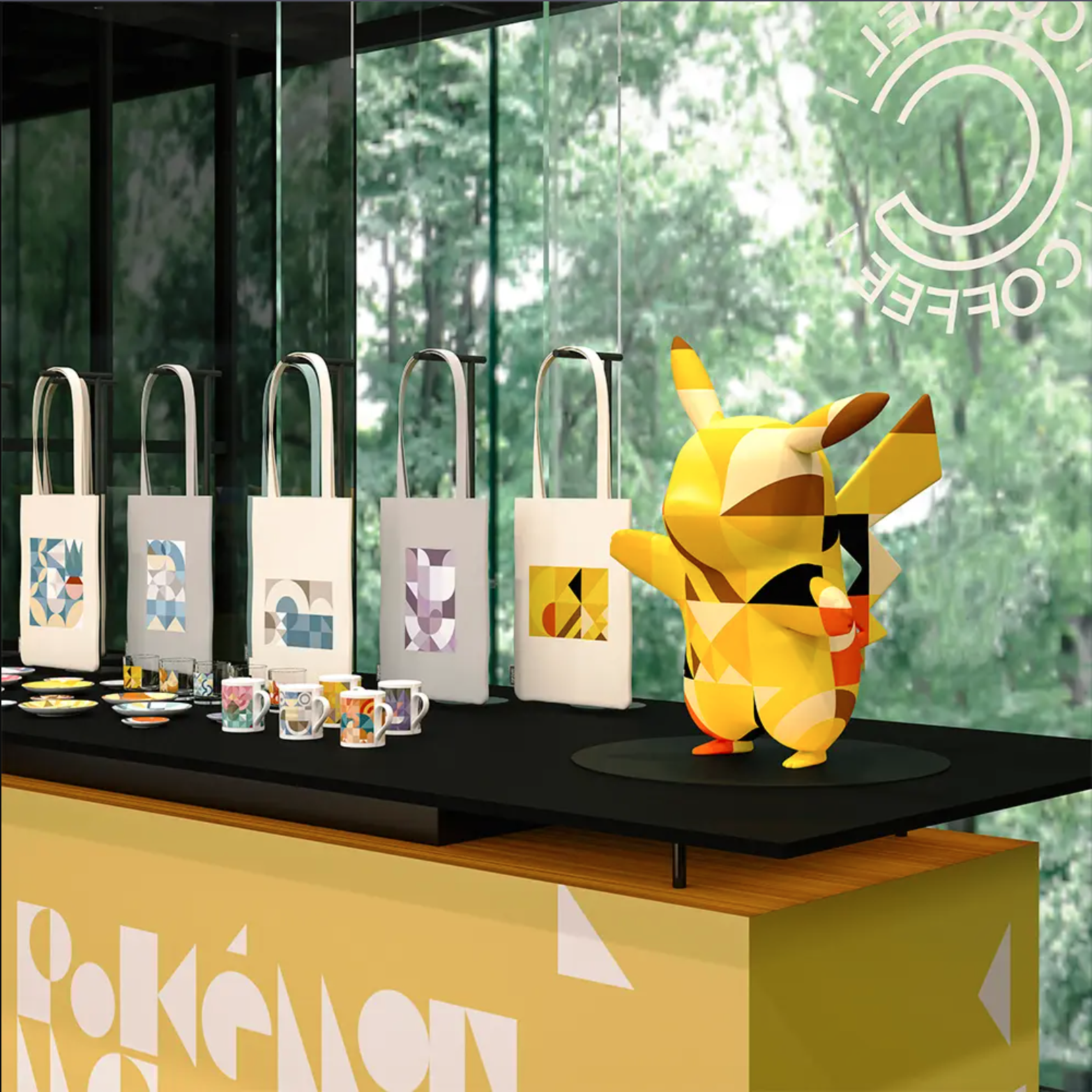 Display photo of Pokémon x Nendo collaboration products