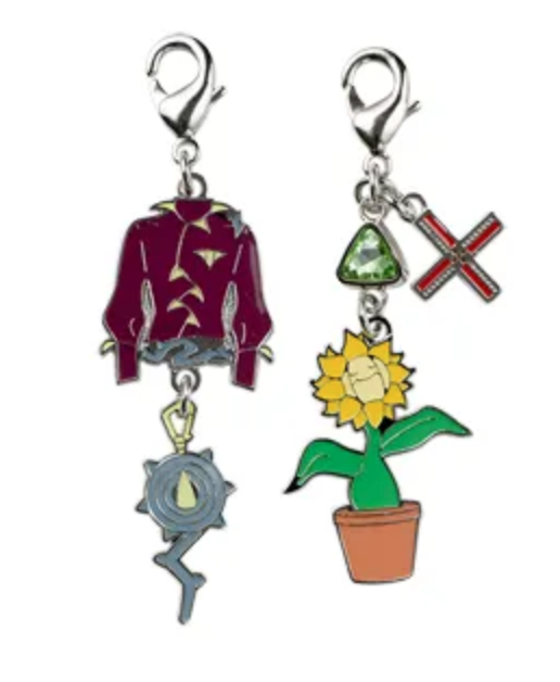 Brassius and Sunflora keychains