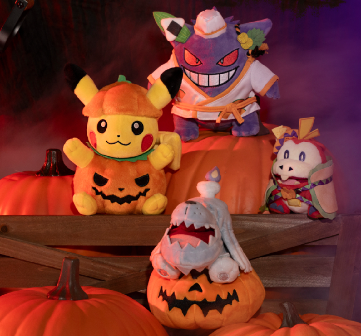 Halloween-themed Pokémon Plushies