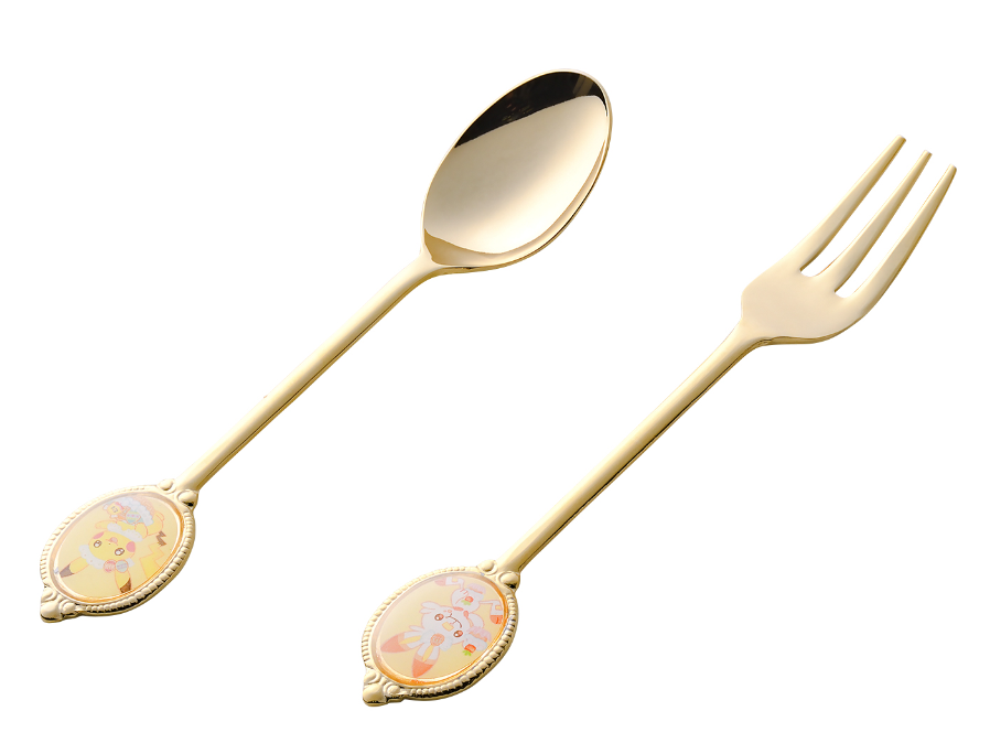 Yum Yum Easter tea spoon and fork