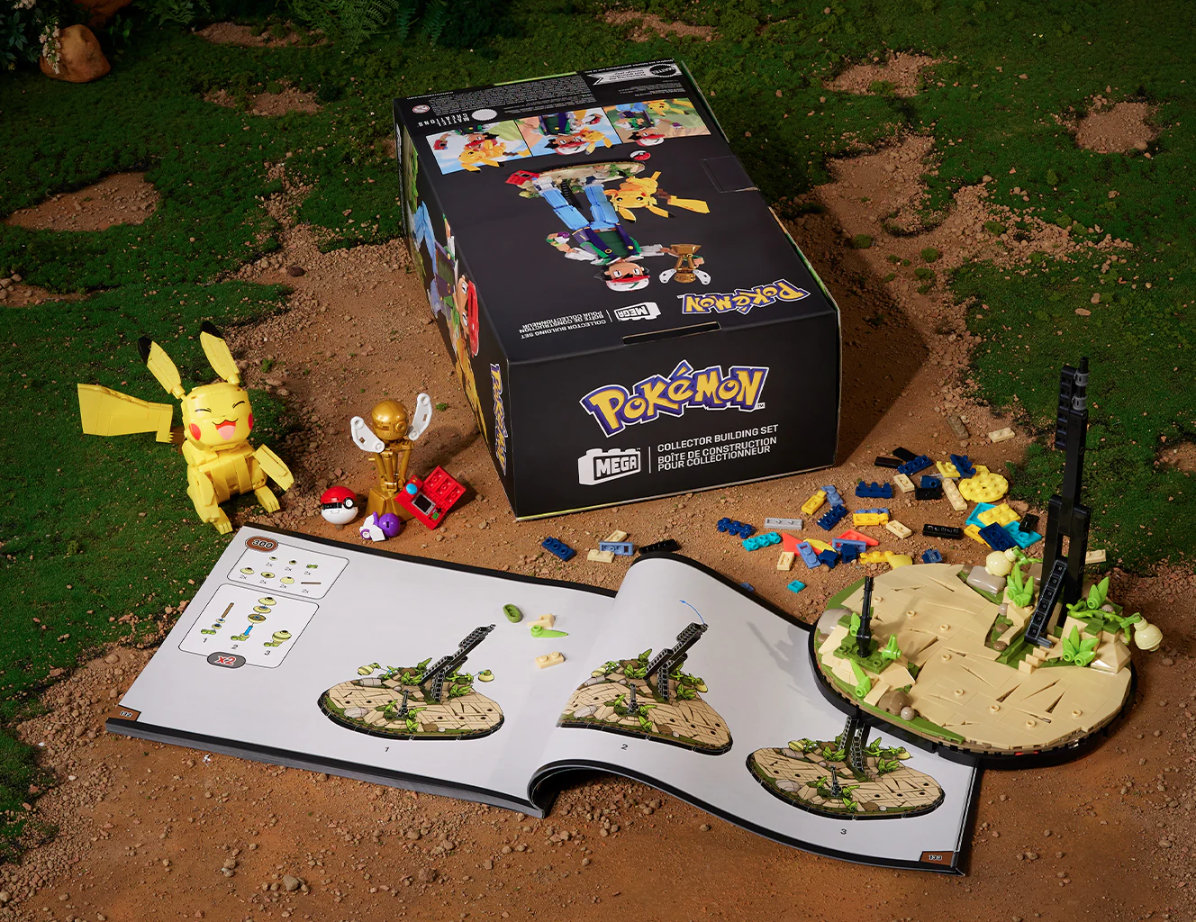Pokémon Ash & Pikachu: Path to Victory Pikachu and accessories