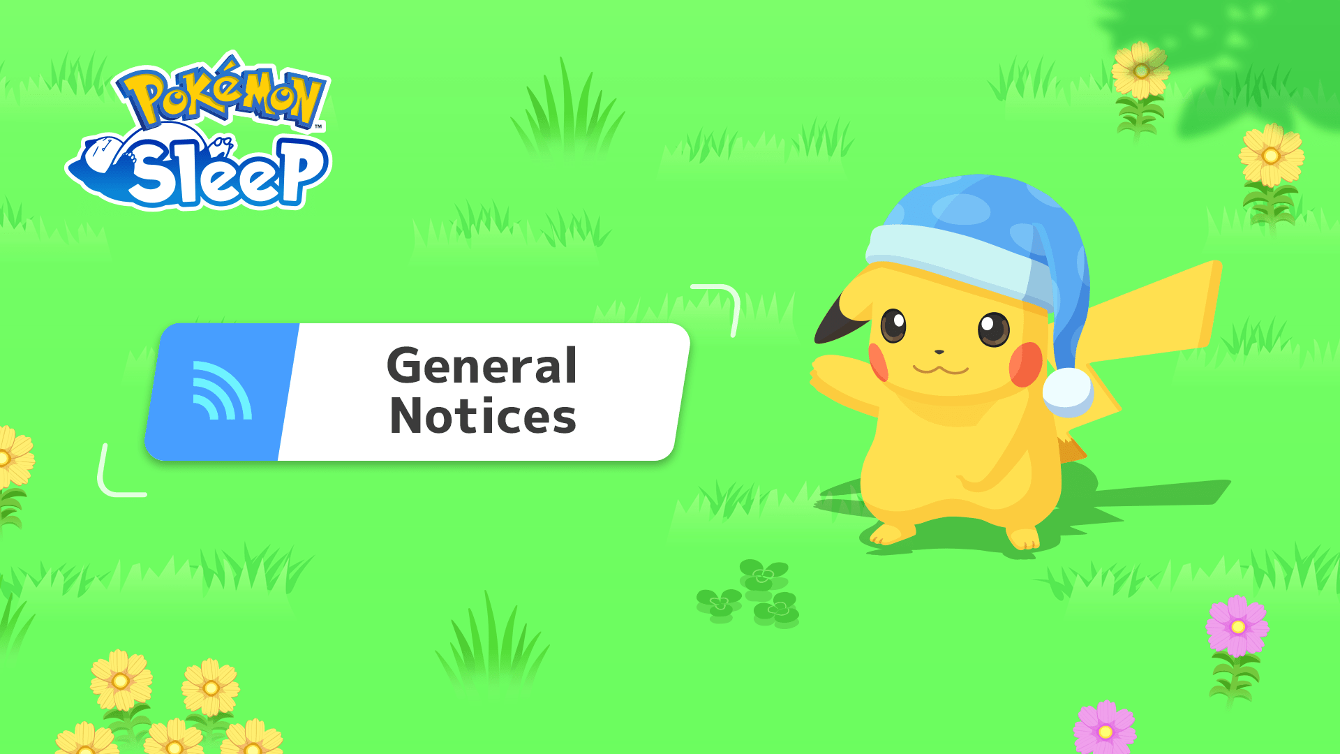 Pokémon Sleep General Notices