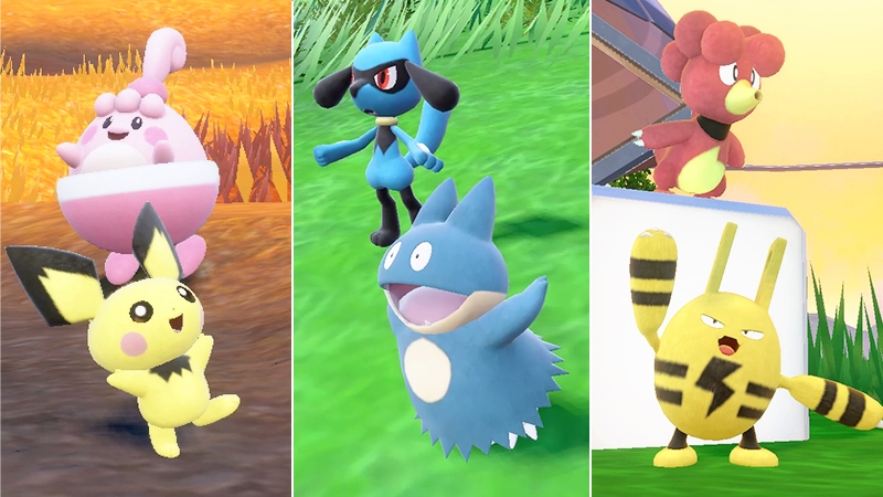 Mass outbreaks of Pichu, Happiny, Munchlax, Riolu, Elekid, and Magby