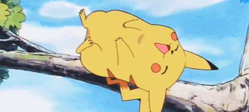 Image result for pikachu laughing gif