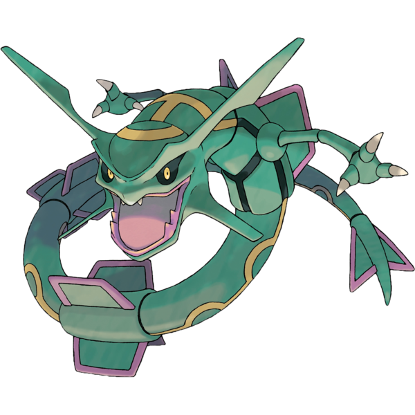 Image result for pokemon rayquaza render